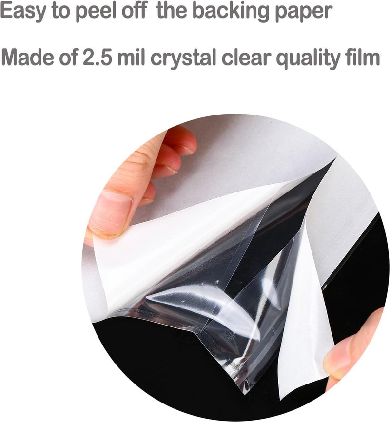BEUYI أظرف قائمة التعبئة الشفافة 2.5 مل بحجم 9.5'' × 12''، أكياس/أكمام ملصقات الشحن/المستندات اللاصقة لحجم ورق كامل (8.5'' × 11'') (50 حزمة) - Image 3